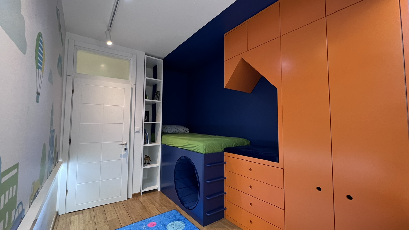 Kids room furniture made from colored mdf