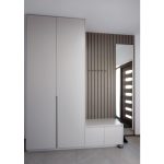 Плакар со медијапан летви и огледало / Slat wall wardrobe with mirror