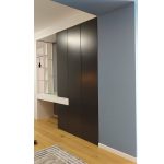 Висок црн плакар / Tall Black Wardrobe - Алка Мебел Стил Скопје