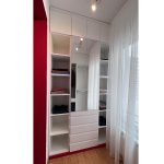 Вграден бел плакар Скопје / Built-in White Wardrobe Skopje - Алка Мебел Стил