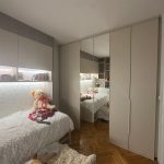 Детски кревет со мост-плакар и аголно огледало / Kids bed with bridge wardrobe and corner mirror