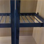 Метална полица со пречки за плакар / Metal rod shelf for wardrobe